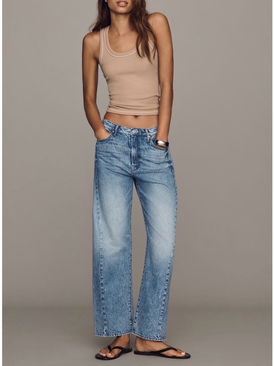 MOTHER Denim - MOTHER Half Pipe High-Rise Tapered
Ankle Jeans